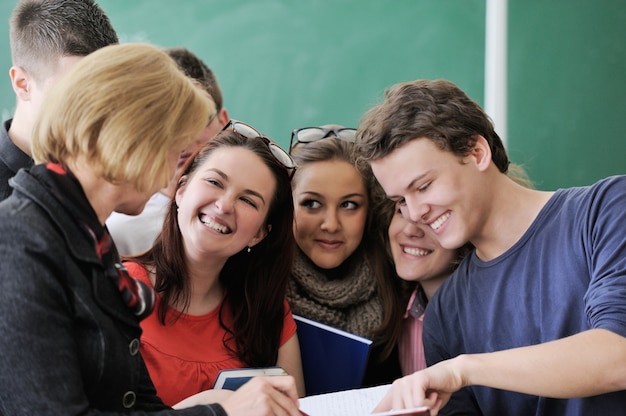 Students smiling