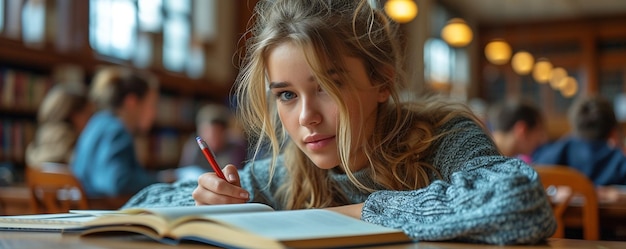 Students Studying Together In A University Wallpaper