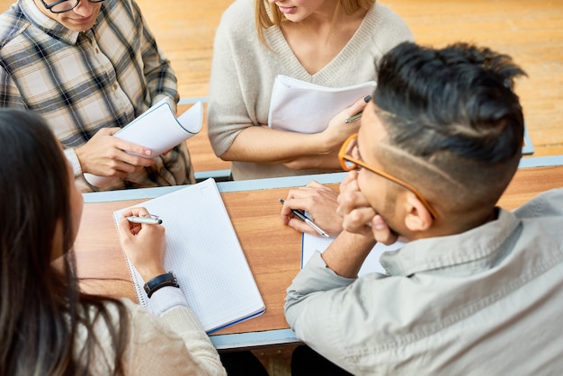 Students Working Together in University