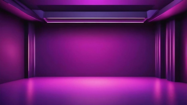 Studio background concept abstract dark gradient purple studio room background for product