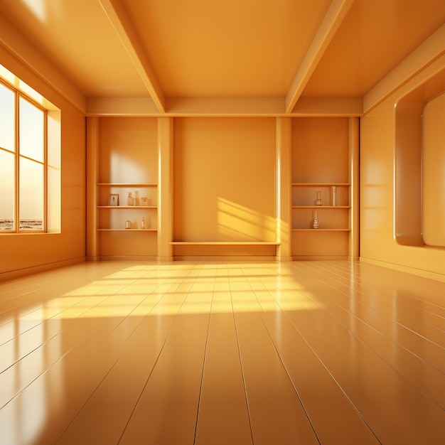 Foto concepto di sfondo dello studio astratto gradiente di luce vuoto sfondo colorato della stanza dello studio per la produzione