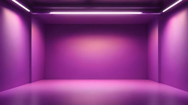 Studio background concept abstract empty light gradient purple studio room background for product p