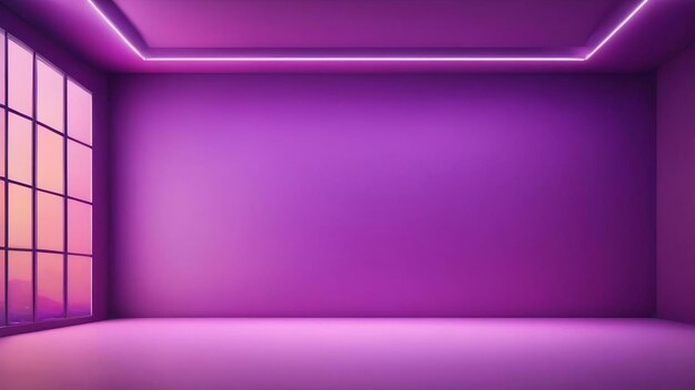 Studio background concept abstract empty light gradient purple studio room background for product pl