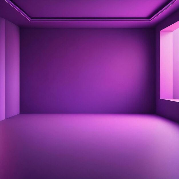 Studio background concept abstract empty light gradient purple studio room background for product