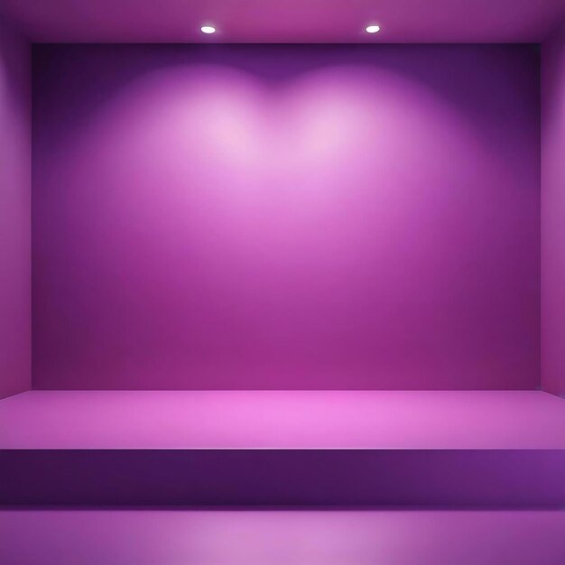 Studio background concept abstract empty light gradient purple studio room background for product