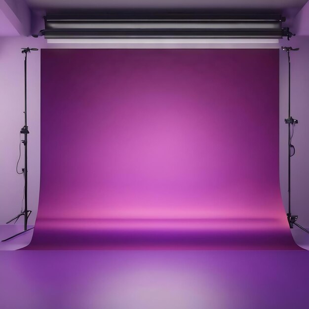 Studio background concept abstract empty light gradient purple studio room background for product