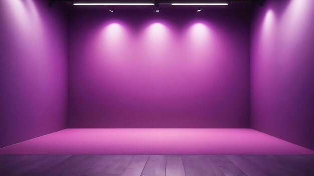 Studio background concept abstract empty light gradient purple studio room background for product