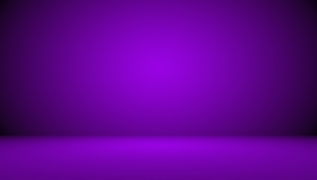 Studio Background Concept - Dark Gradient purple studio room background for product.