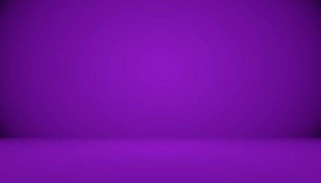 Studio Background Concept - Dark Gradient purple studio room background for product.