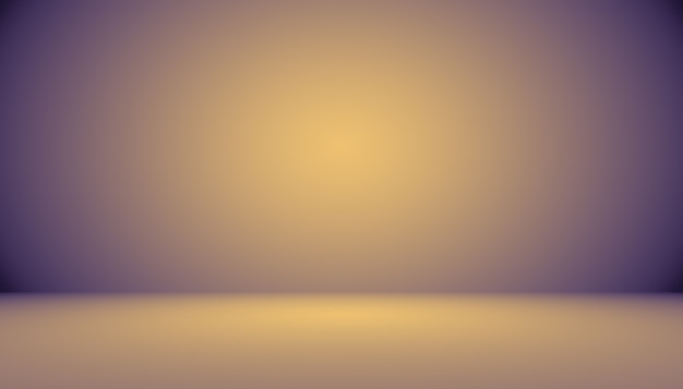 Studio Background Concept - Dark Gradient purple studio room background for product.