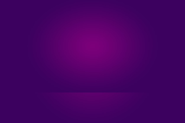 Studio Background Concept - Dark Gradient purple studio room background for product.