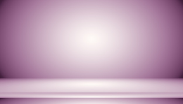 Studio Background Concept - Dark Gradient purple studio room background for product.