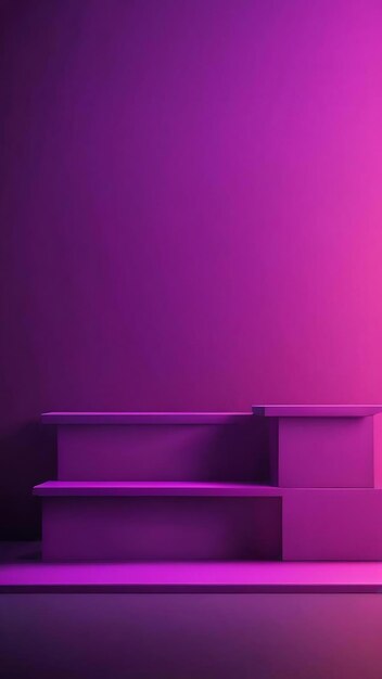 Studio background concept dark gradient purple studio room background for product