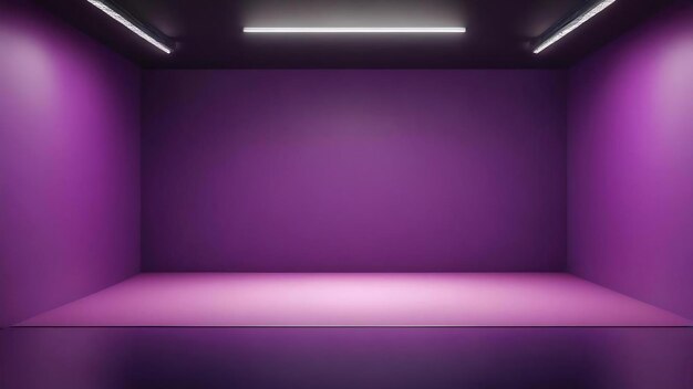 Studio background concept dark gradient purple studio room background for product