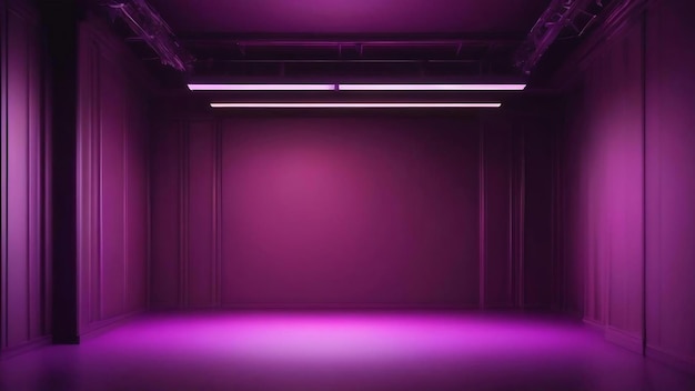 Studio background concept dark gradient purple studio room background for product