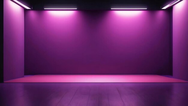 Studio background concept dark gradient purple studio room background for product