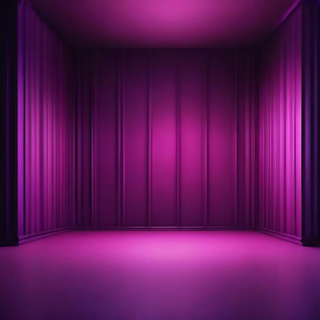 Studio background concept dark gradient purple studio room background for product