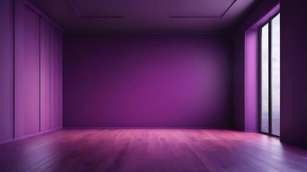 Studio background concept dark gradient purple studio room background for product