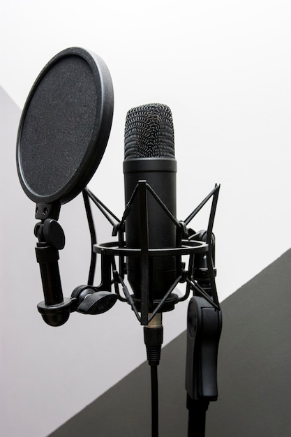 Studio black microphone