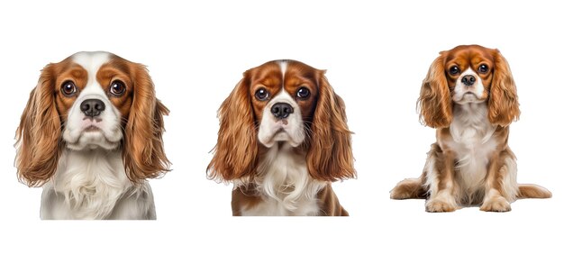 studio cavalier king charles spani illustration e brown beautiful flowers man landscape studio cavalier king charles spani