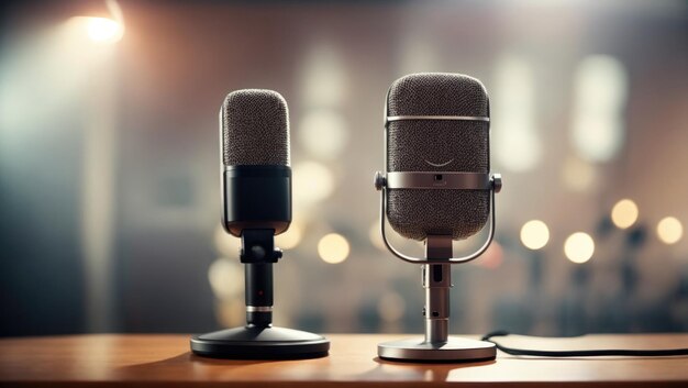 Studio Elegance CloseUp of a Microphone