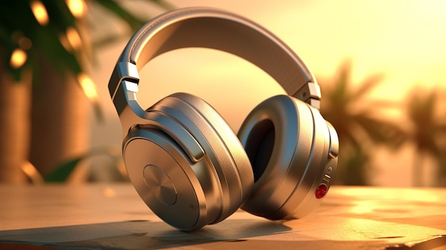 studio headphones HD 8K wallpaper Stock Photographic Image