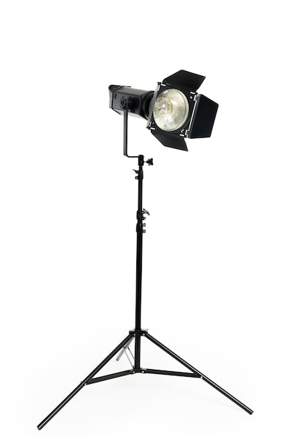 Studio lighting isolated on white