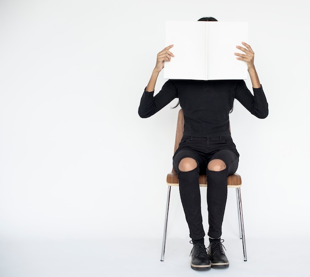 Studio mensen schieten portret geïsoleerd op wit