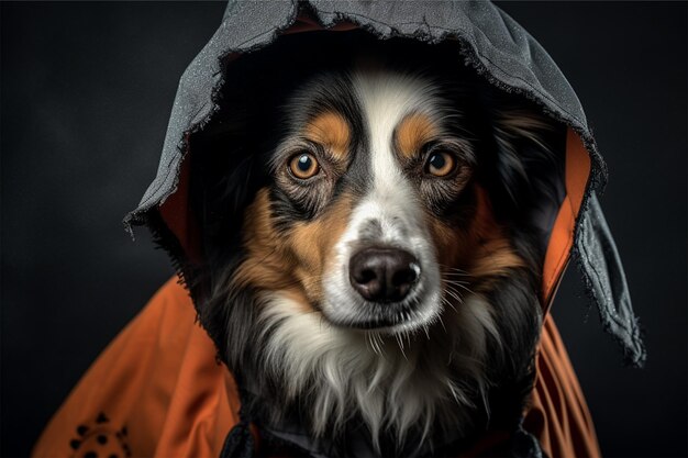 studio portrait dog