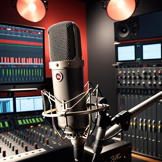 Studio record news microphone4k ultra