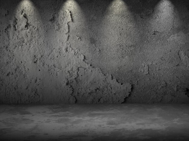 Studio room background with concrete wall