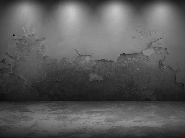 Studio room background with concrete wall