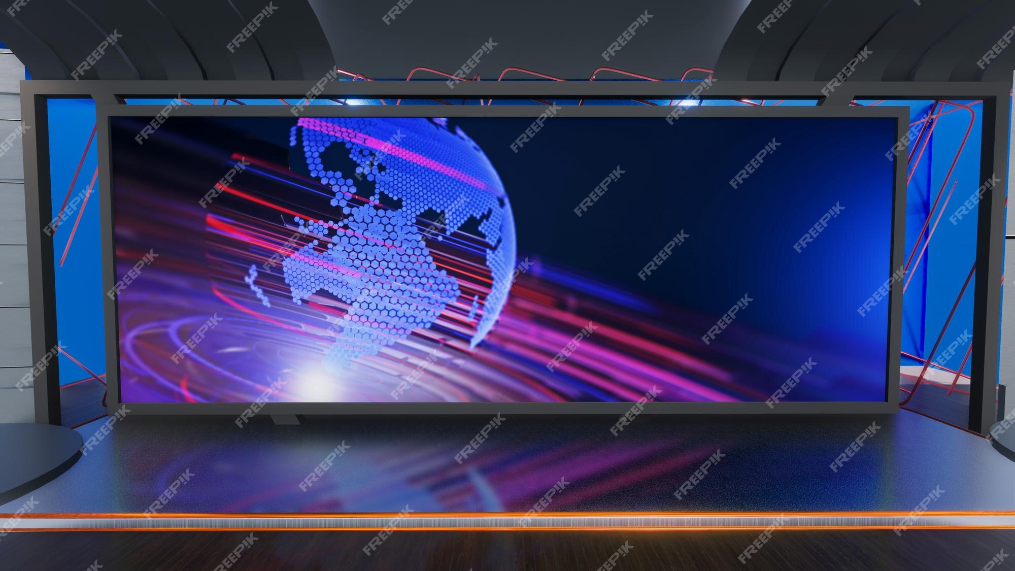 tv studio set background