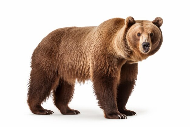 Photo studio shot of brown bear