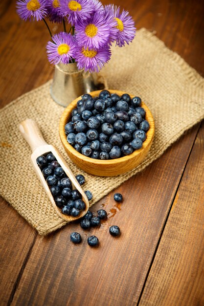 Studio shot of Fresh blueberries