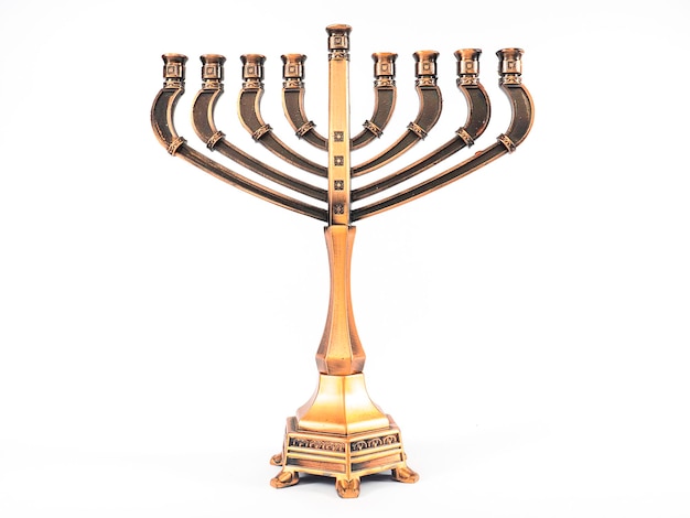 Studio shot of hanukkah candlestick holder