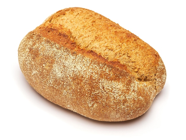 Studio shot of loaf of bread isolated on a white background