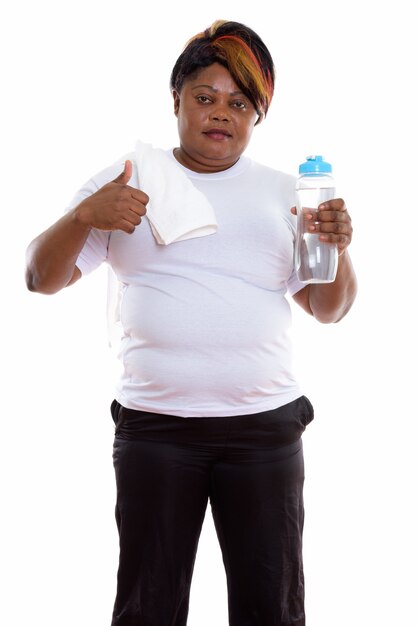 Studio shot of woman standing