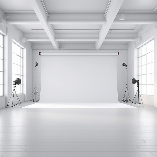 Foto studio sfondo bianco per la fotografia