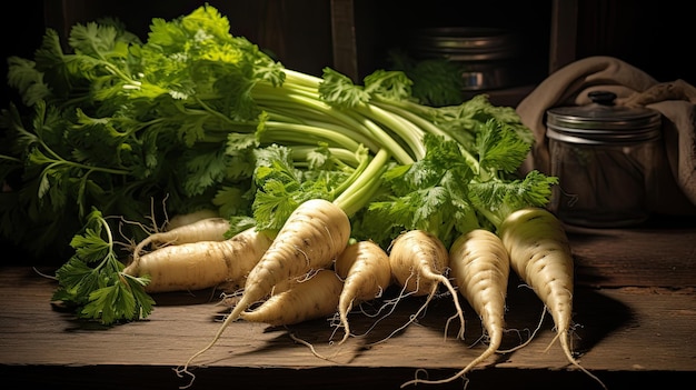 Studiolit Image of Parsnips on Kitchen Background