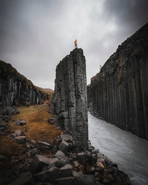 東アイスランドのStuðlagil峡谷