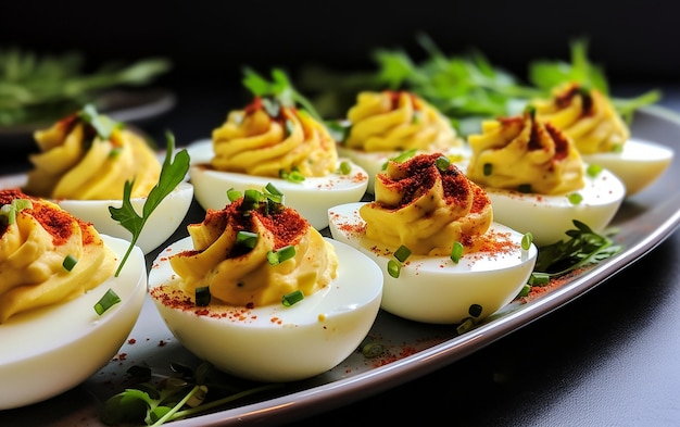 stuffed eggs with mayonnaise