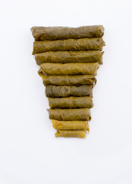 Stuffed grape leaves in Turkish style