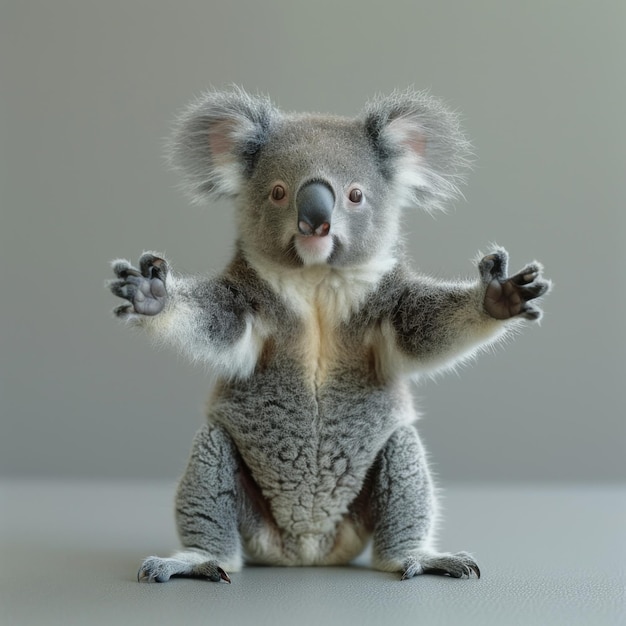 Stuffed Koala Bear Sitting on Hind Legs