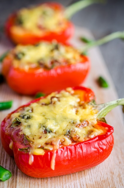 Stuffed pepper with meat