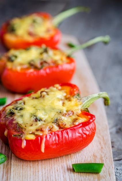 Stuffed pepper with meat