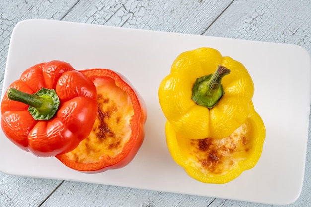 Stuffed red peppers