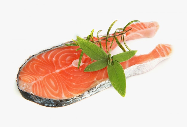 stuk rauwe zalm