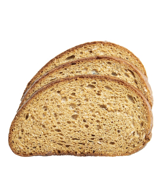 Stukjes wit brood op een wit bord gesnedenxA