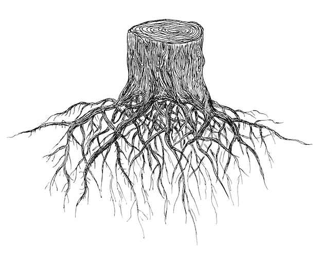 Top more than 179 tree roots drawing latest